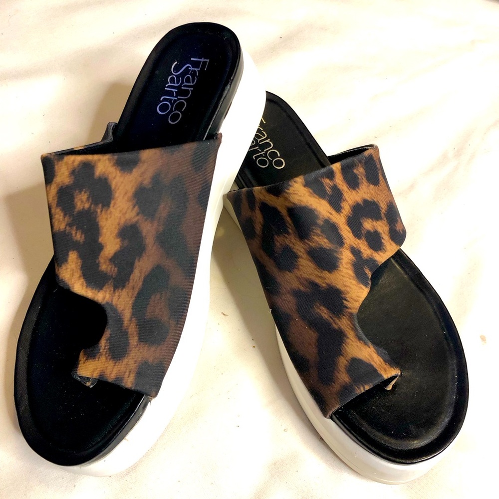 Franco Sarto Karlie Platform Toe Loop Strap Panel… - image 3